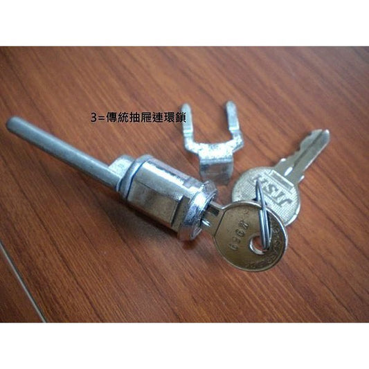 辦公家具鎖.抽屜鎖.連環鎖.辦公桌傳統式連環鎖