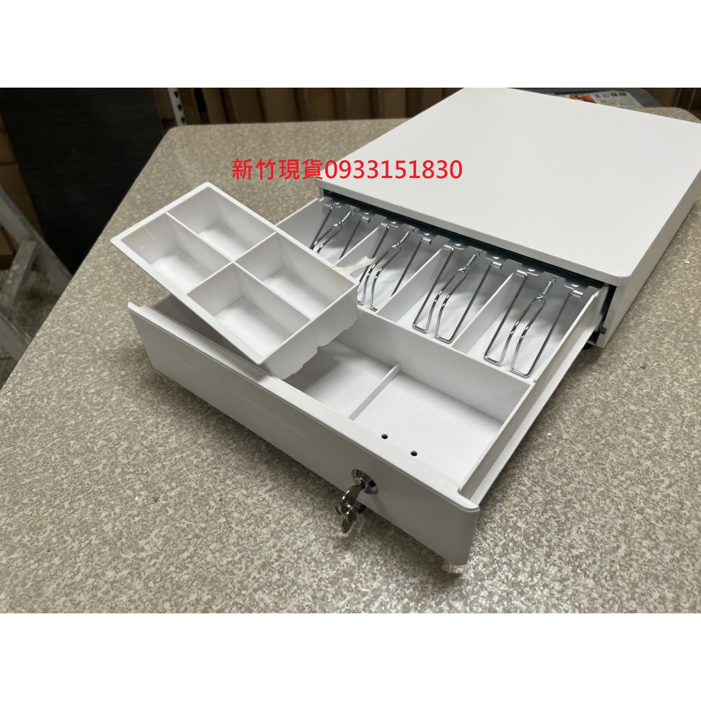 各式小型手動式錢箱 免電力收銀箱 附鈴聲 附鑰匙及附RJ11可接POS機:33型