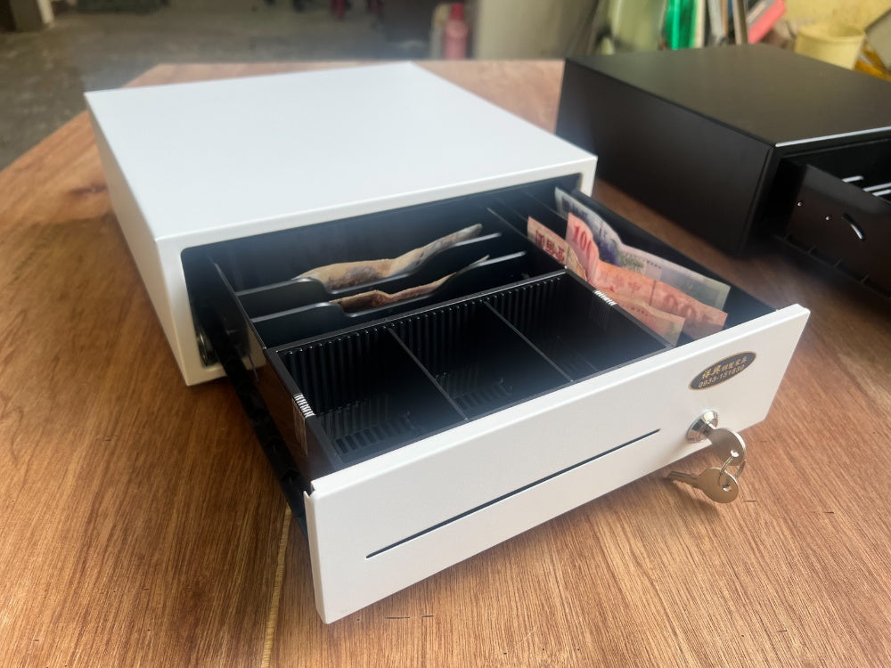 [新竹現貨] 祥興33型有鈴聲收銀錢箱 觸碰式 金庫 免電力錢箱 錢屜  附鑰匙 附鈴聲 祥興錢箱