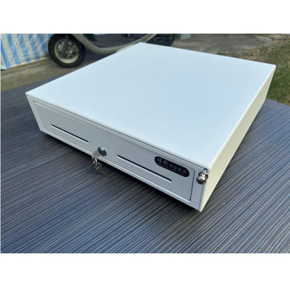 [新竹現貨] 祥興大容量收銀錢箱 有鈴聲選項 金庫 可外接出單機/POS機 收銀機 免電力 手動按鈕式 可分離鐵底盤 型號: 41型 祥興錢箱