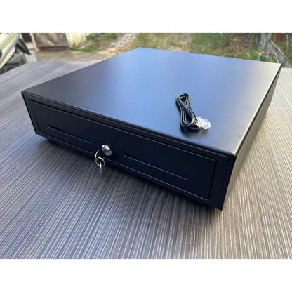 [新竹現貨] 祥興大容量收銀錢箱 有鈴聲選項 金庫 可外接出單機/POS機 收銀機 免電力 手動按鈕式 可分離鐵底盤 型號: 41型 祥興錢箱