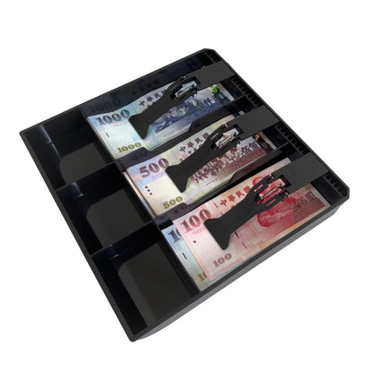 祥興現金收納盒 錢盤 鈔票收納盒 錢盤 容量大 錢盒 鈔票零錢盤 現金收納盒 收銀盒