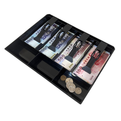 祥興現金收納盒 錢盤 鈔票收納盒 錢盤 容量大 錢盒 鈔票零錢盤 現金收納盒 收銀盒