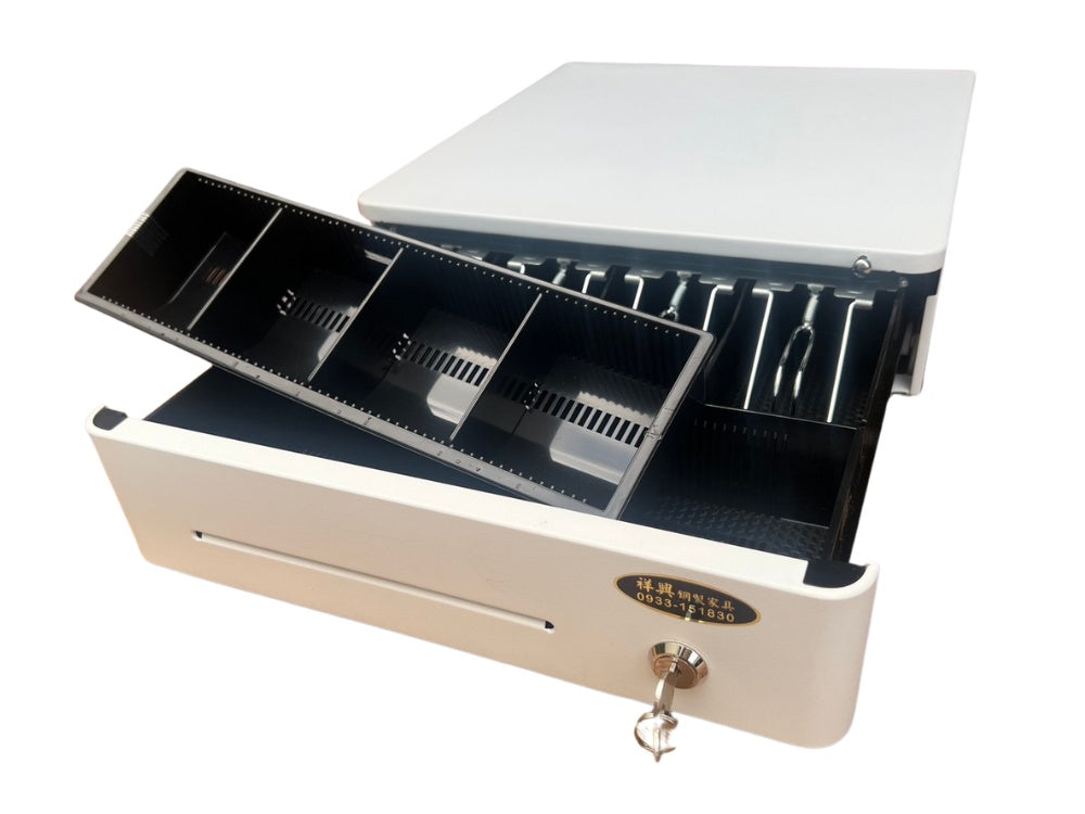 [新竹現貨] 祥興33型各式有鈴聲收銀錢箱 熱賣款! 金庫 廠家直銷/附鈴聲/收銀機/收據機/POS出單機/RJ11介面 祥興錢箱