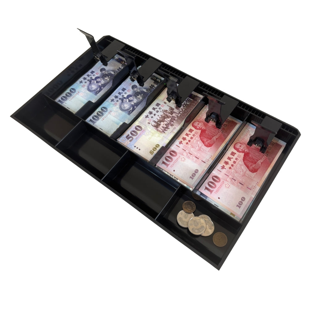 祥興現金收納盒 錢盤 鈔票收納盒 錢盤 容量大 錢盒 鈔票零錢盤 現金收納盒 收銀盒