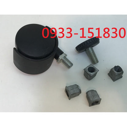 方管附牙腳墊.方管腳墊.鋅合金3分粗牙