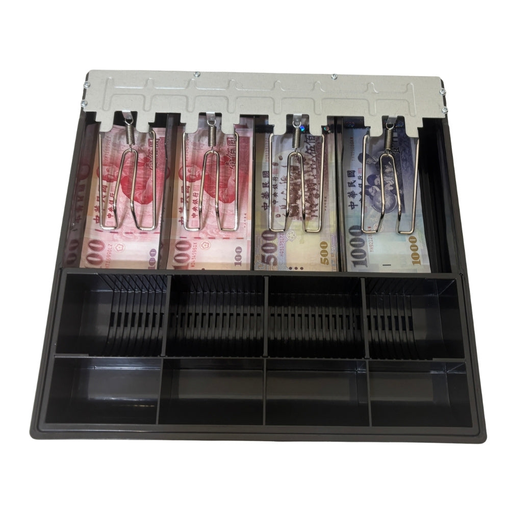 祥興現金收納盒 錢盤 鈔票收納盒 錢盤 容量大 錢盒 鈔票零錢盤 現金收納盒 收銀盒