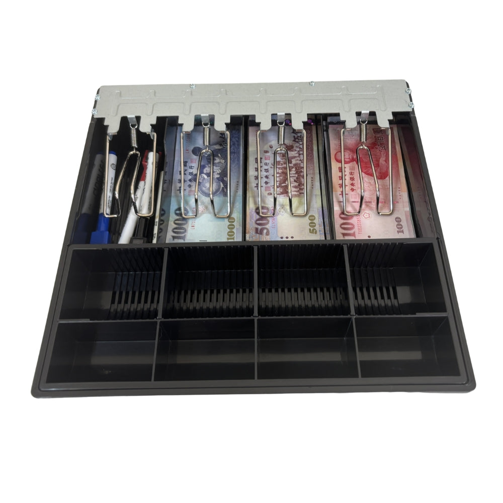 祥興現金收納盒 錢盤 鈔票收納盒 錢盤 容量大 錢盒 鈔票零錢盤 現金收納盒 收銀盒