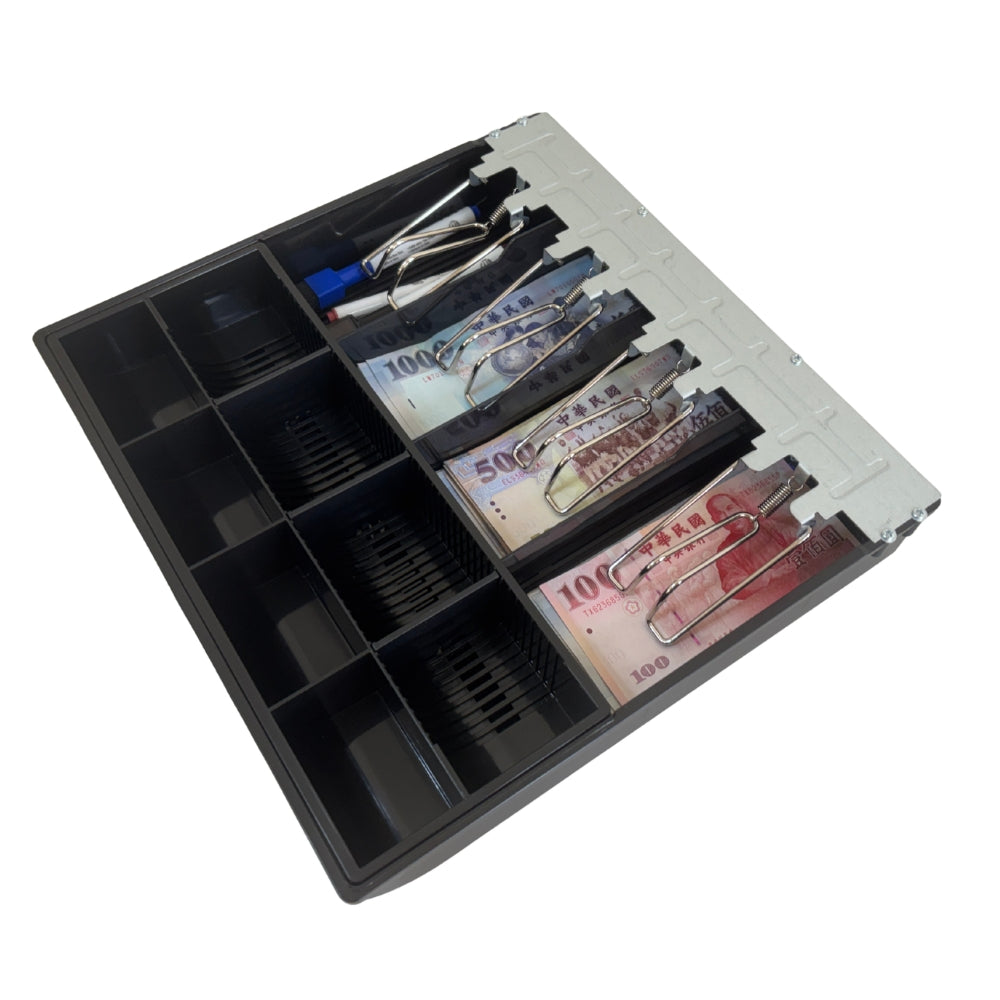 祥興現金收納盒 錢盤 鈔票收納盒 錢盤 容量大 錢盒 鈔票零錢盤 現金收納盒 收銀盒