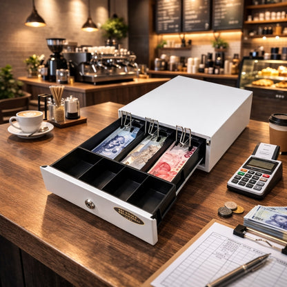 祥興各式全新收銀錢箱  免電力錢箱 附鑰匙 金庫 鈴聲 收銀機 錢櫃抽屜: 30型 祥興錢箱