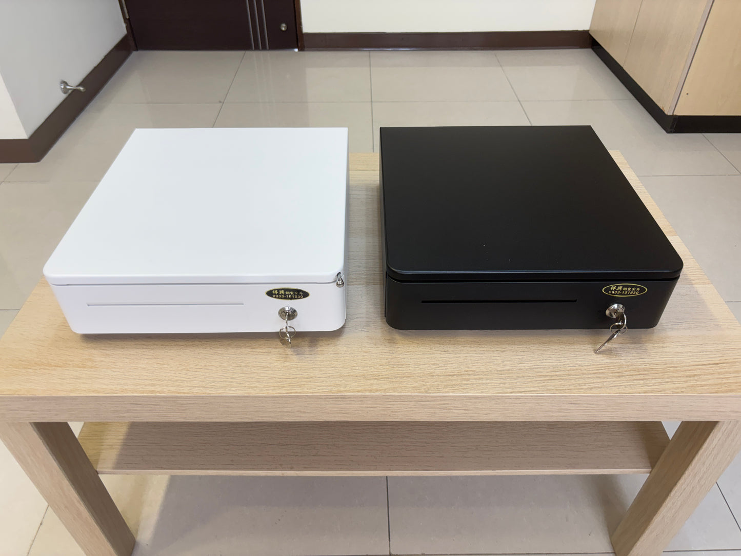 [新竹現貨] 祥興33型各式有鈴聲收銀錢箱 熱賣款! 金庫 廠家直銷/附鈴聲/收銀機/收據機/POS出單機/RJ11介面 祥興錢箱