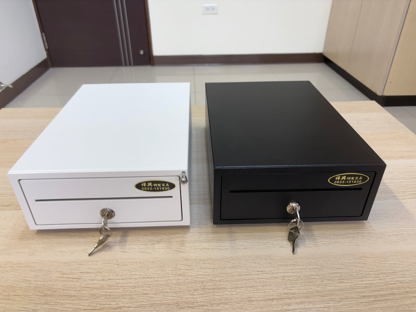 [新竹現貨] 祥興迷你小錢箱 有鈴聲 附鑰匙 可外接POS錢箱 金庫 家用金庫 收銀箱 錢屜 20型錢箱 迷你金庫 小金庫 可家用或商用 祥興錢箱