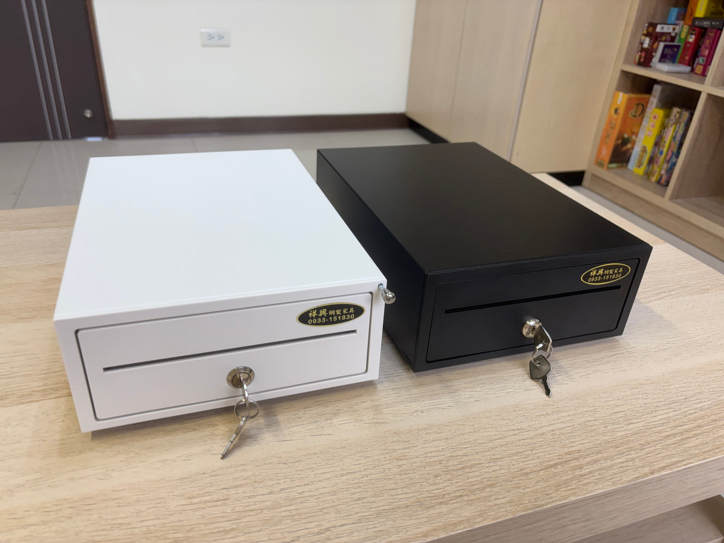 [新竹現貨] 祥興迷你小錢箱 有鈴聲 附鑰匙 可外接POS錢箱 金庫 家用金庫 收銀箱 錢屜 20型錢箱 迷你金庫 小金庫 可家用或商用 祥興錢箱