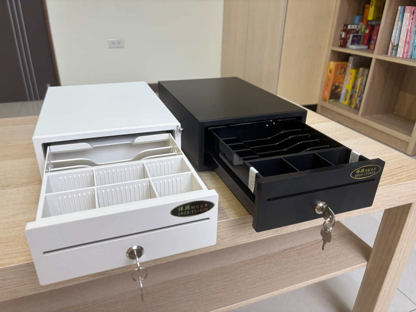 [新竹現貨] 祥興迷你小錢箱 有鈴聲 附鑰匙 可外接POS錢箱 金庫 家用金庫 收銀箱 錢屜 20型錢箱 迷你金庫 小金庫 可家用或商用 祥興錢箱