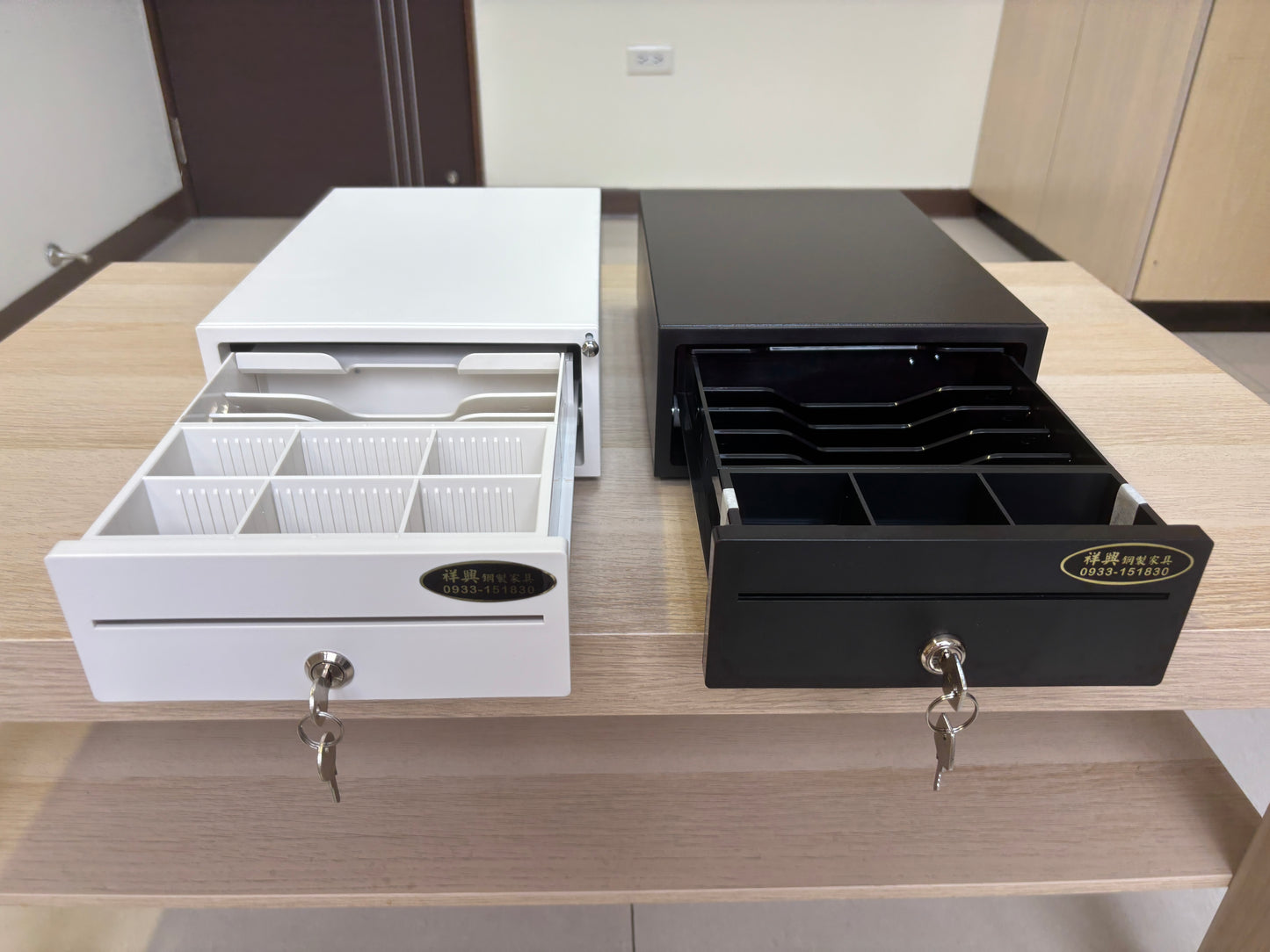 [新竹現貨] 祥興迷你小錢箱 有鈴聲 附鑰匙 可外接POS錢箱 金庫 家用金庫 收銀箱 錢屜 20型錢箱 迷你金庫 小金庫 可家用或商用 祥興錢箱