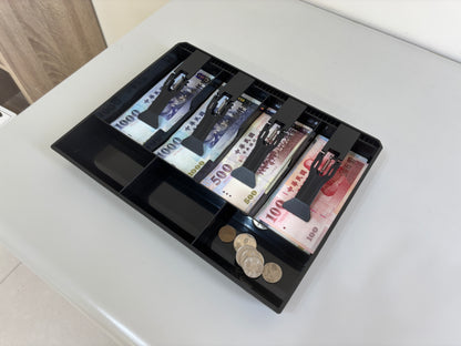 祥興現金收納盒 錢盤 鈔票收納盒 錢盤 容量大 錢盒 鈔票零錢盤 現金收納盒 收銀盒