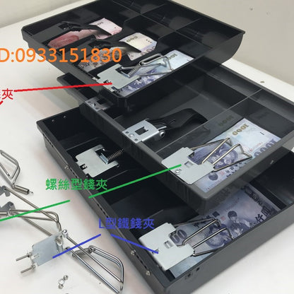 各式金屬製錢箱鈔票夾/19mm滑輪/22mm滑輪及插頭轉換器 祥興錢箱