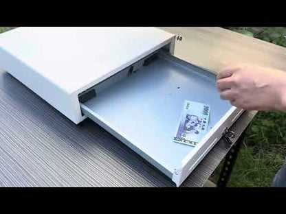 [新竹現貨] 祥興大容量收銀錢箱 有鈴聲選項 金庫 可外接出單機/POS機 收銀機 免電力 手動按鈕式 可分離鐵底盤 型號: 41型 36型 祥興錢箱